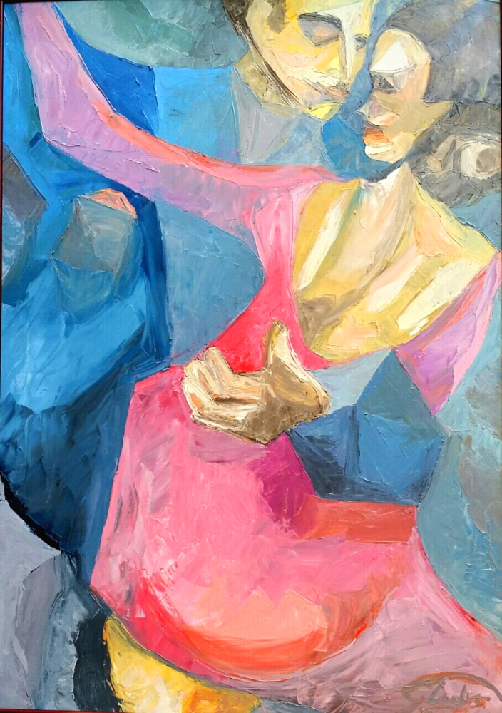 'Tango d'amore' olio su tela  cm70x100