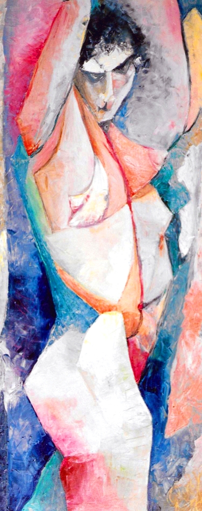 'Donna Guerriera'  olio su tela cm50x120