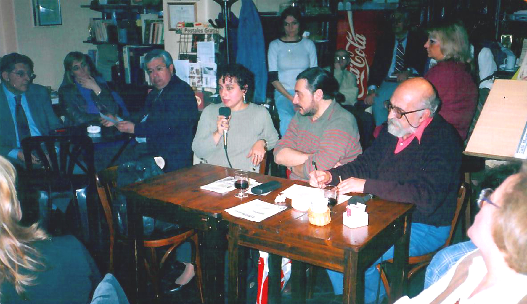 Con il poeta Luis Calvo, Buenos Aires, 2003.