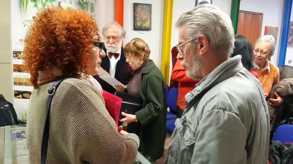 2019 - Lettura, Gladys Sica con il poeta Lelio Scanavini, Libreria Esoterica, Milano.