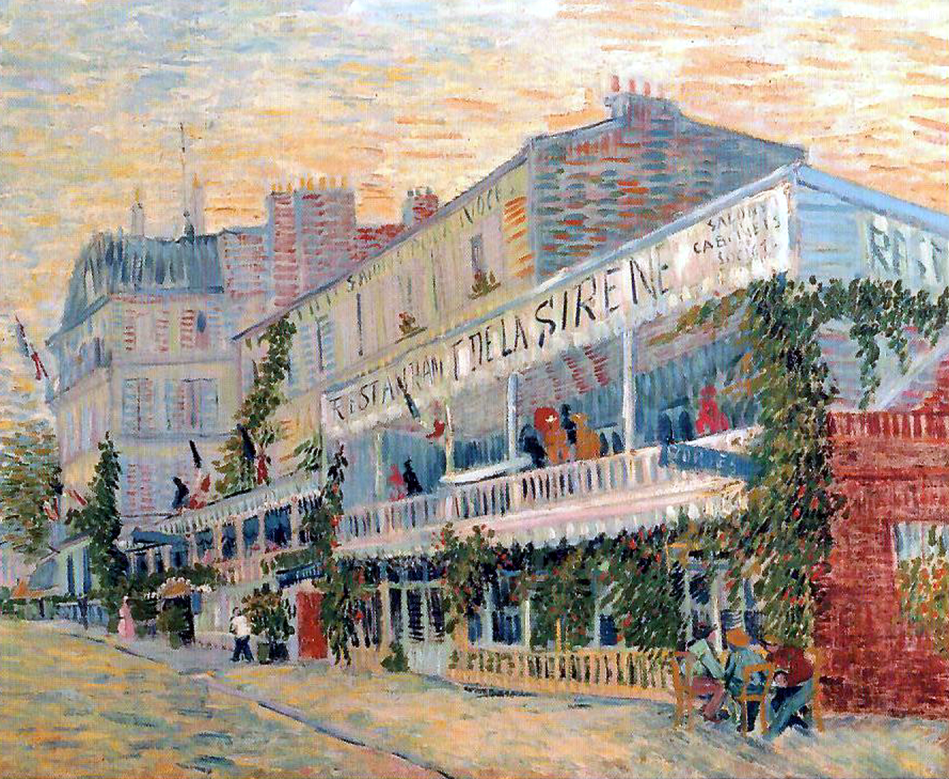Vincent Van Gogh, 'Il Restaurant de la Sirène a Asnières', 1887, Musée d'Orsay, Parigi