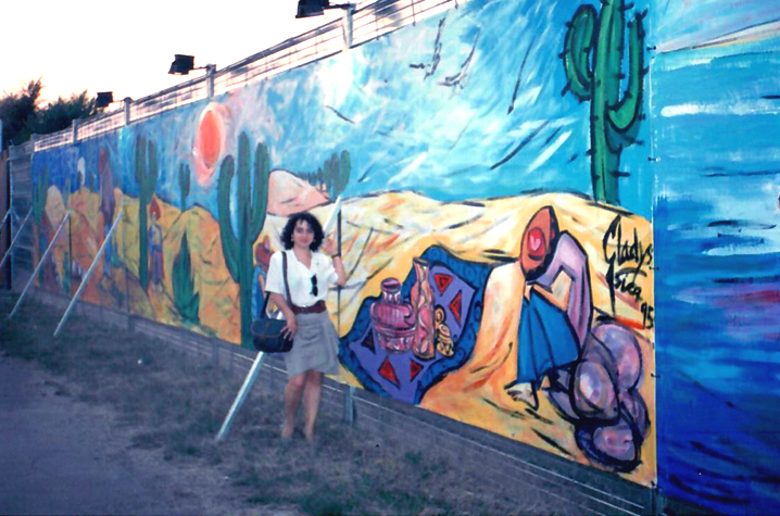 Murales, Gladys Sica, pitturati su plastica montata su lamiera, 1995