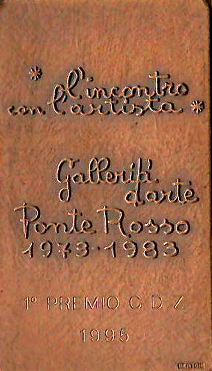 1995 - Segnalazione, Gladys Sica, Concorso 'Carlo Dalla Zorza', Pittura, Galleria 'Ponte Rosso', Milano
