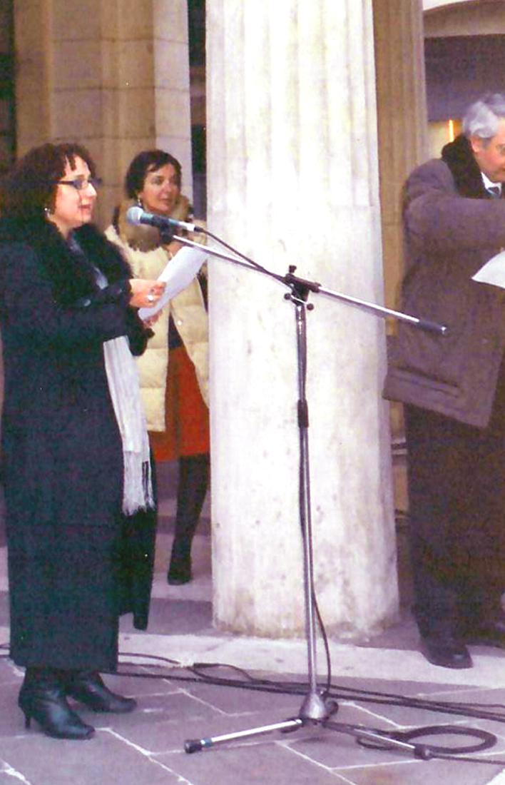 2006 - Lettura Poetica, Gladys Sica, “Giornata Mondiale della Poesia 2006” Caffè Pedrocchi, organizzata dal poeta A. Cabianca, Padova