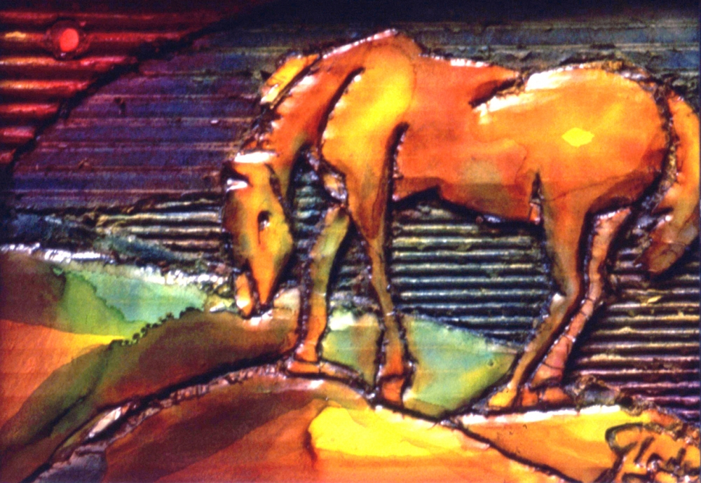 'Cavallo II' tecninca mista su cartone cm19x14.jpeg