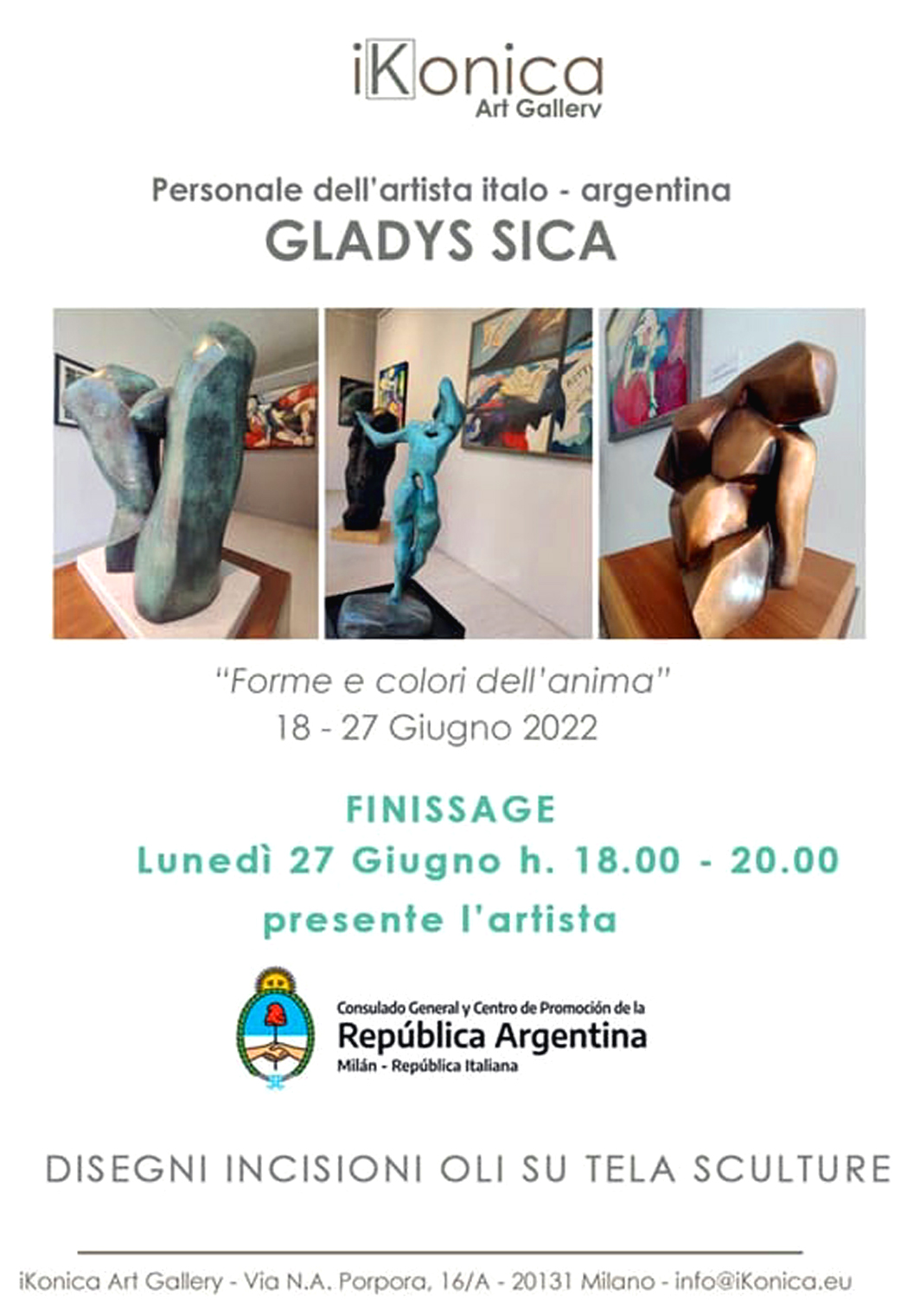 Finissage Mostra Personale, iKonica Art Gallery, Milano.