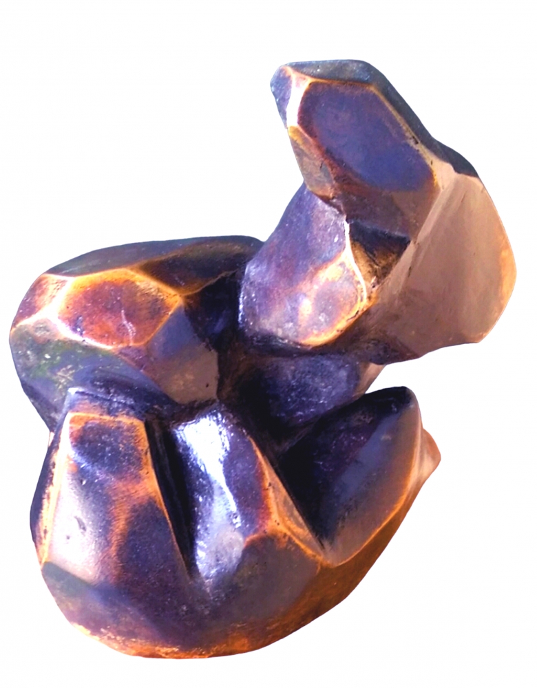 'I corpi della roccia' bronzo patinato  cm19x19x22